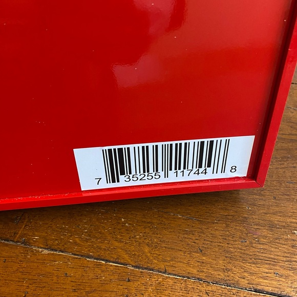 Lamborghini Wine Box Red Shiny Case Gold Lettering & Hardware *EMPTY - BOX ONLY - Picture 5 of 8